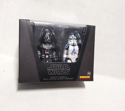 Medicom Kubrick Star Wars Darth Vaders & 501st Legion Clone Trooper NIB ...