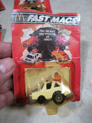 Vintage 1985 Set of 4 McDonald's Fast Macs Toy Cars NOS | eBay