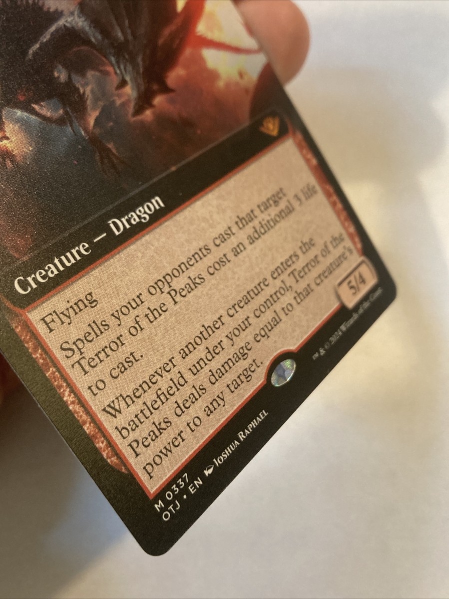 MTG Terror of the Peaks *EXTENDED ART* Outlaws of Thunder Junction