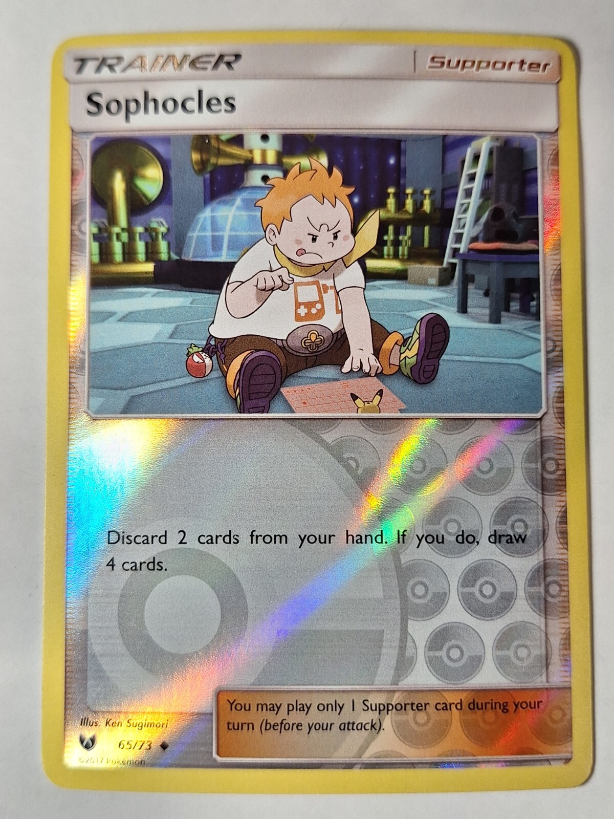 Sophocles 65/73 Shining Legends Reverse Pokemon Holo Foil Nice!