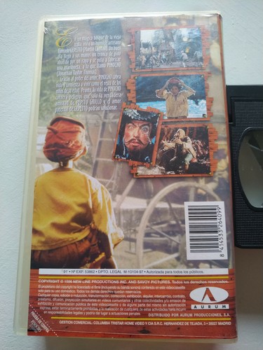 Pinocchio the Legend Steve Barron Martin Landau - VHS Tape Spanish - Picture 3 of 4