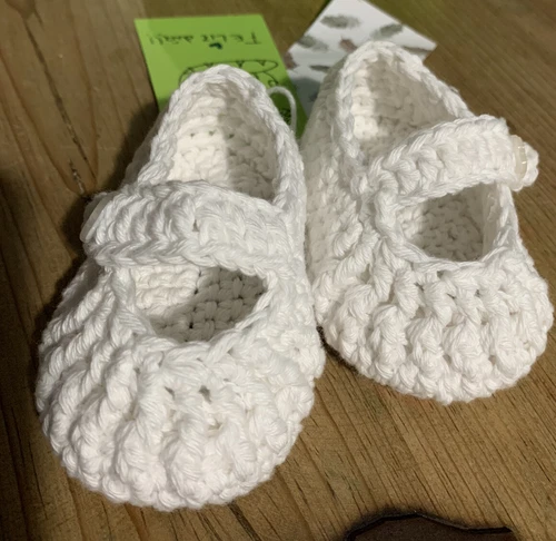 Bebé Zapato Blanco 3/6 Meses Zapato Algodón Recién Nacido Primeros Meses Nuevo