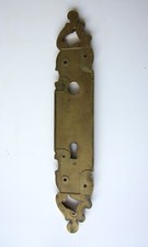 PAIRE POIGNÉES PORTE Plaques Proprete en bronze dore style Empire