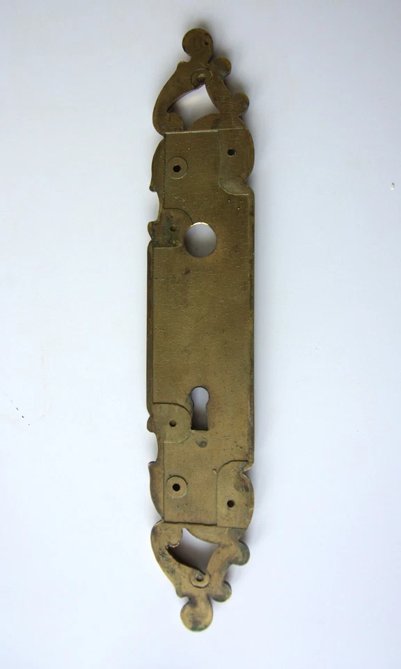 plaque de proprete en bronze dore style rocaille Louis XV - Photo 2/2