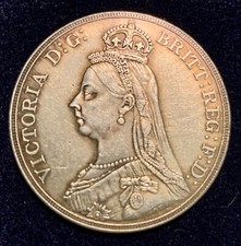 1889 🇬🇧 Queen Victoria Historical Token C