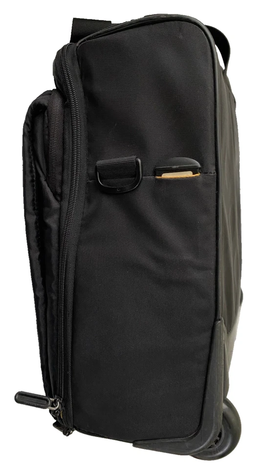 Delsey Black Rolling Telescopic Softside Luggage Bag 19.5" x 14" Carry-On - Image 4 of 4