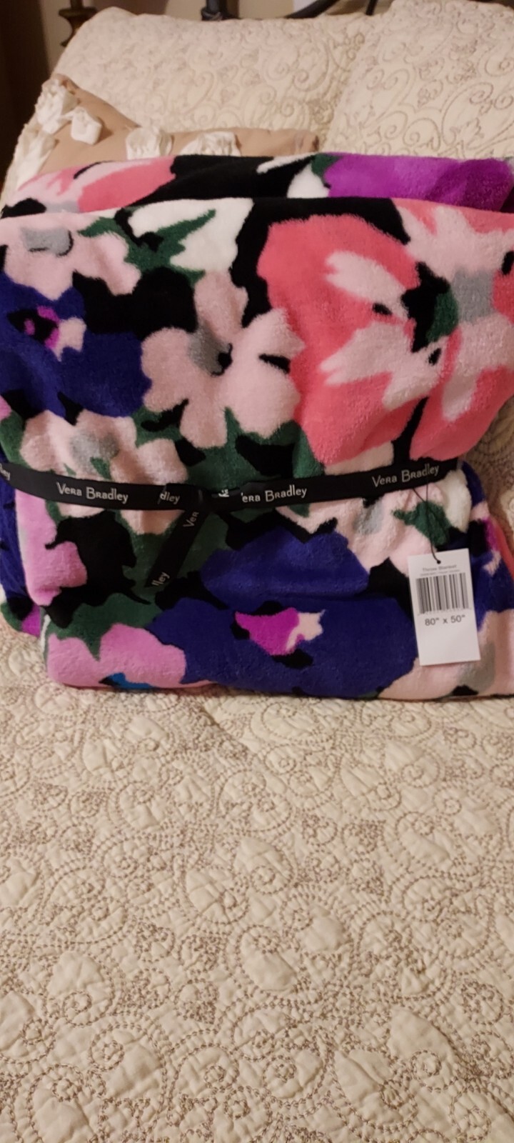 Vera Bradley Throw Blanket Nomadic Floral 50" X 80" Very Soft Never for