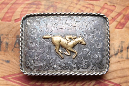 Étriers Western Diablo Silversmiths – Argent Sterling Et Monel, 1,5 Pouce, Vintage
