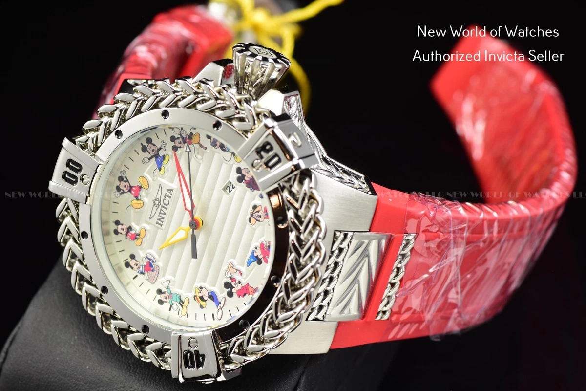 Invicta Men's Disney Limited Ed Mickey Mouse Silver Dial