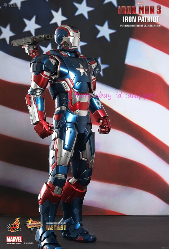 Hot Toys 1/6 Action Figure Mms195 D01 Ironman 3 Iron Patriot