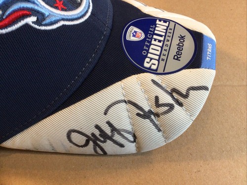 Tennessee Titans Hat Signed By Jeff Fisher and LenDale White “Smash”, Auth. - Picture 3 of 12