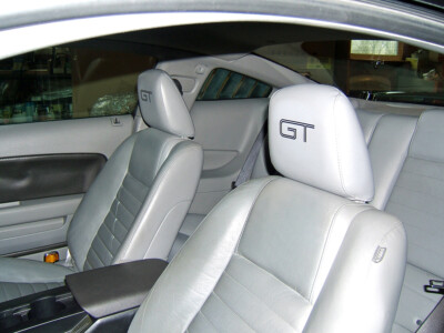 2015-2021 Ford Mustang Headrest Gt Newer Style Decals - Only Leather Seats 10-14