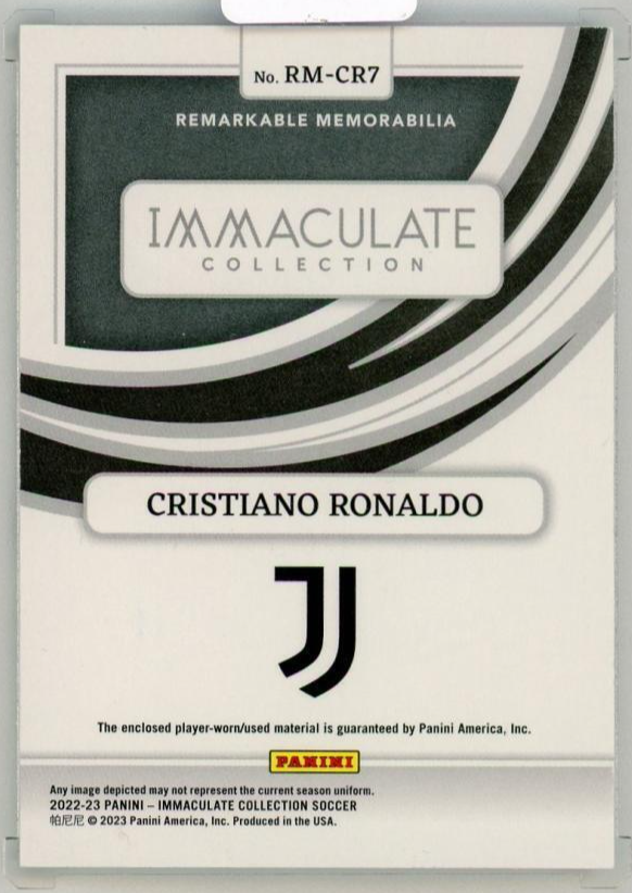 2022-23 PANINI Immaculate Collection Memorabilia Cristiano