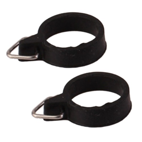 10 Pcs Rubber Rings Metal Holder Elastic Fishing Rod Hook Keeper Secure Holder - Picture 10 of 11