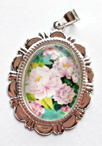 BLUMENGARTEN Anhänger Reißverschluss Schmuck Zieher Helfer Silber Blumenmuster - 第 32/60 張圖片