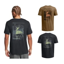 Under Armour 1386778 Men's UA Schematic White Tail Deer Tee Short Sleeve T-Shirt