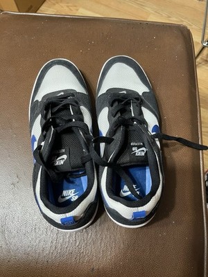 Nike SB Alleyoop Black White Blue Men's Low Top Skateboarding Sneakers Lace Up