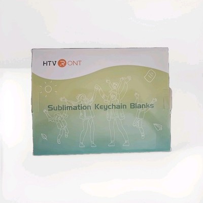 HTVRONT Sublimation Keychain Blanks Bulk-120Pcs with Blue Protective Film-MDF
