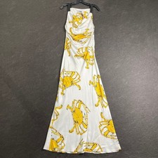 MSGM Crab-Print Maxi Dress Women's Size 38 White