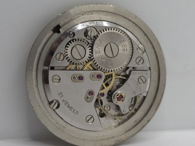Vintage Dugena Festa Watch Movement Cal. PUW 60 Germany Movement Holder Main Spr