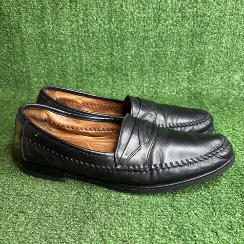 Allen Edmonds "Pescara" Black Penny Loafers Mens Size 11.5