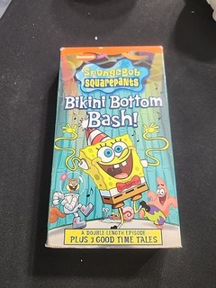Spongebob Squarepants Bikini Bottom Bash 2002 VHS Tape Nickelodeon Cartoon