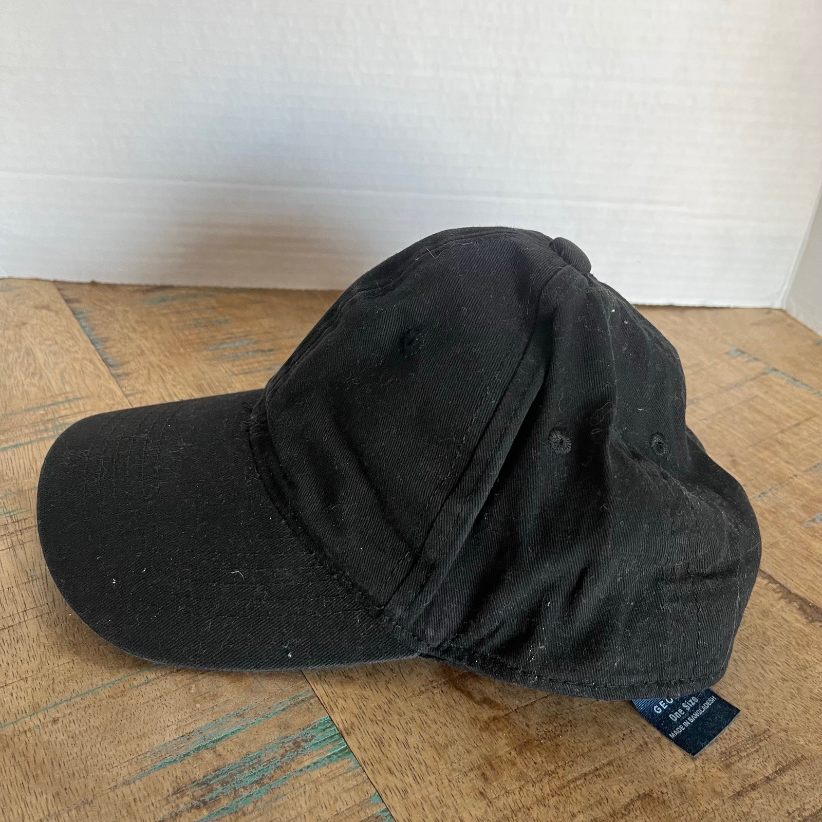 Plain Solid Hat Black George Hat Adjustable Adult… - image 4