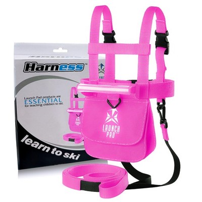 Launch Pad Toddler Ski Harness with Leash - for Kids w/ 7' Pink 