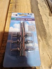 Ecoplus Chrome Air Manifold / 6 Valve 1/2 in nlet