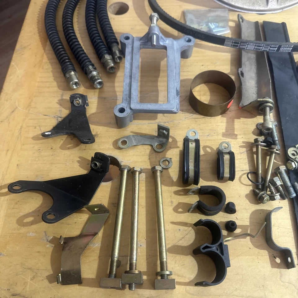 Muy bonito usado original porsche 911 lote pernos líneas freno abrazadera soportes, correa  Foto 3 de 4