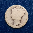 1918 Mercury Silver Dime, AG Condition, Early Merc Ten Cents E19