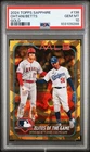 2024 TOPPS SAPPHIRE LA ANGELS DODGERS SHOHEI OHTANI/MOOKIE BETTS GOLD /50 PSA 10
