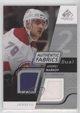 2008-09 SP Game Used Edition Authentic Fabrics Dual Andrei Markov #AF-AM n1u