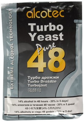 Alcotec 48 Hour Turbo Yeast | Brewers 0.25 Ounce (Pack of 4), Orange 