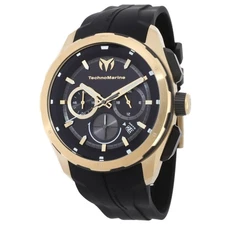 Technomarine Ocean Chronograph GMT Quartz Black Dial Men's Watch TM-318106