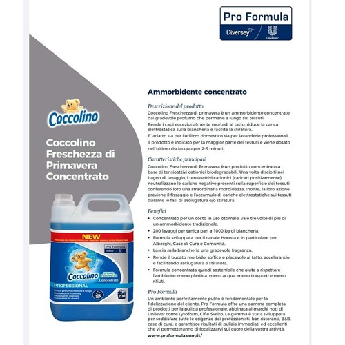 Set 2 Pz x 5 Litri Coccolino Primavera Ammorbidente Concentrato Professionale - Foto 2 di 2