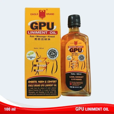 GPU Cap Lang Massage Oil Citronella 100ml – Warm Relief for Aches & Joints