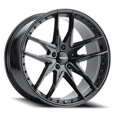 Venom 38 Wheels 18x8.5 (35, 5x100, 73.1) Black Rims Set of 4