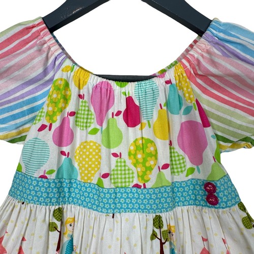 Laura Kae Designs Party Dress Girls Sz 8 Fairytale Princess Mixed Media Novelty - Picture 3 of 7