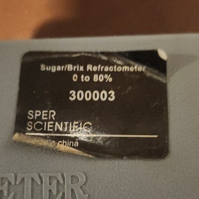 Sper Scientific 300003 Sugar/Brix Handheld Refractometer Biological Laboratory