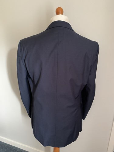 Mens ELEGANT ERMENEGILDO ZEGNA WOOL SUIT In NAVY FINE STRIPE 44R *WORN 5 TIMES* - Picture 5 of 7