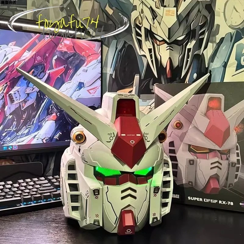 Casco de Cosplay RX-78 Gundam Ojos Iluminados Usable Anime Tocado Niños Comic-Con Foto 4 de 4