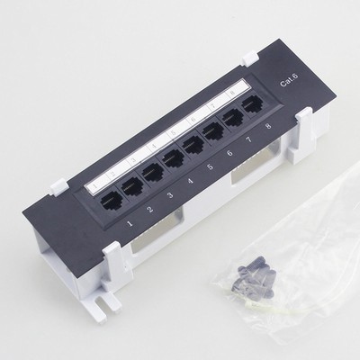 Geschirmtes 8-Port-Patchpanel Für Cat. 6 Benutzerfreundliches