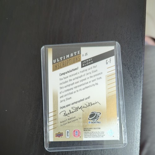 2010 UD Ultimate Collection inscription Jerry Sloan Auto /25 - Bild 2 von 2