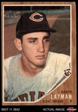 1962 Topps #145 Barry Latman Normal Tint Indians COMMON VARIATION 1 - POOR
