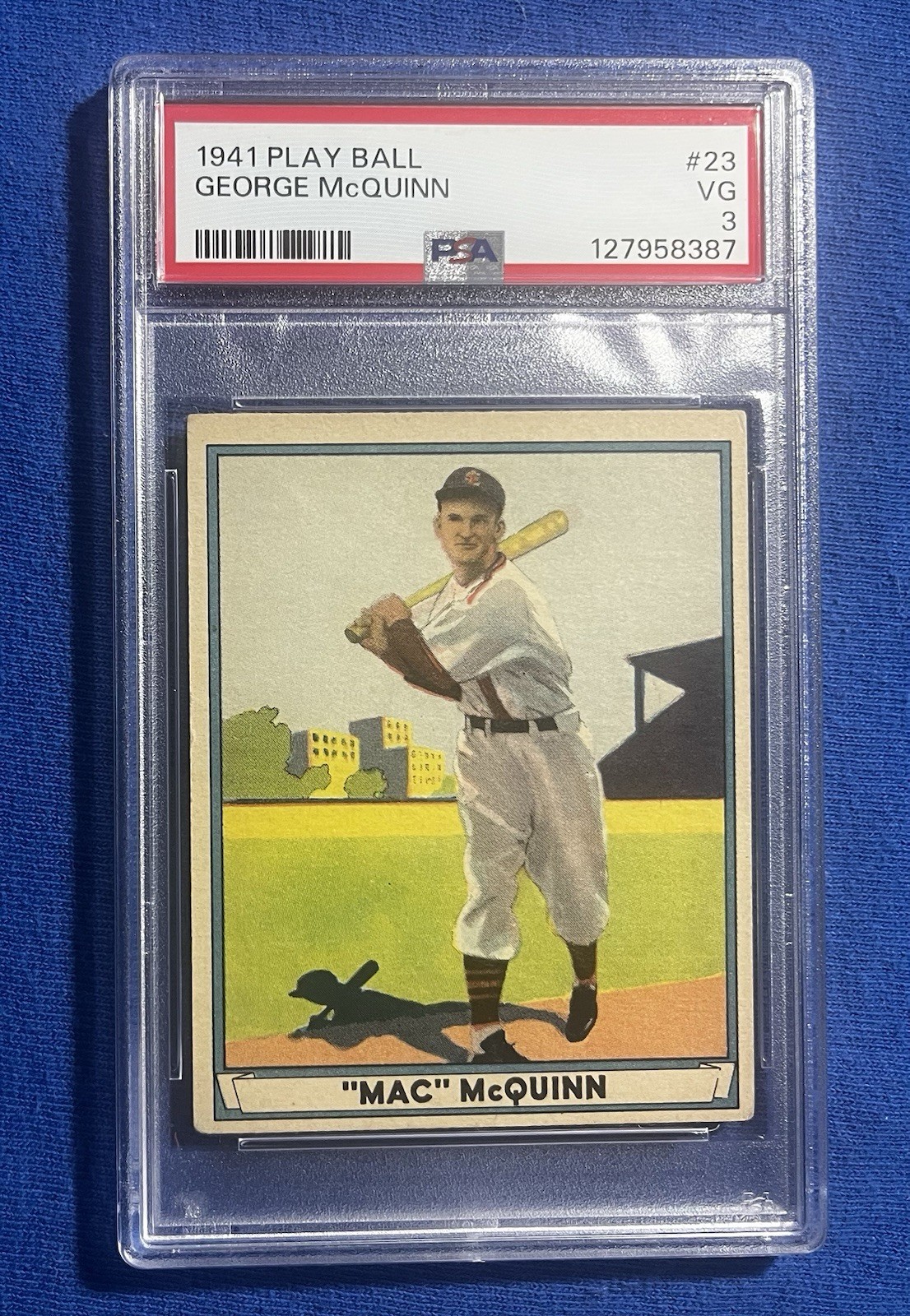 1941 Play Ball 23 George McQuinn St. Louis Browns PSA 3