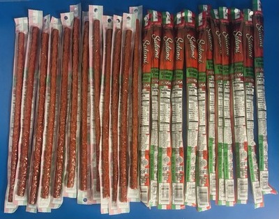 (24) Bridgford Salami Snack Sticks 1 oz. Bulk Lot BB: 08/2027