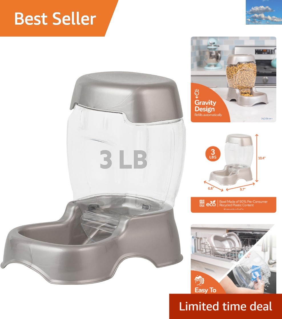 Functional Pet Cafe Feeder with Secure Storage - Perfect for