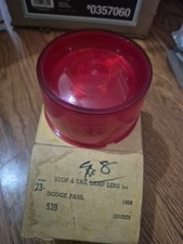 New Old Repro Stock In Box Vintage Glo-brite 1958 Dodge Tmc 539 Tail Light Lens
