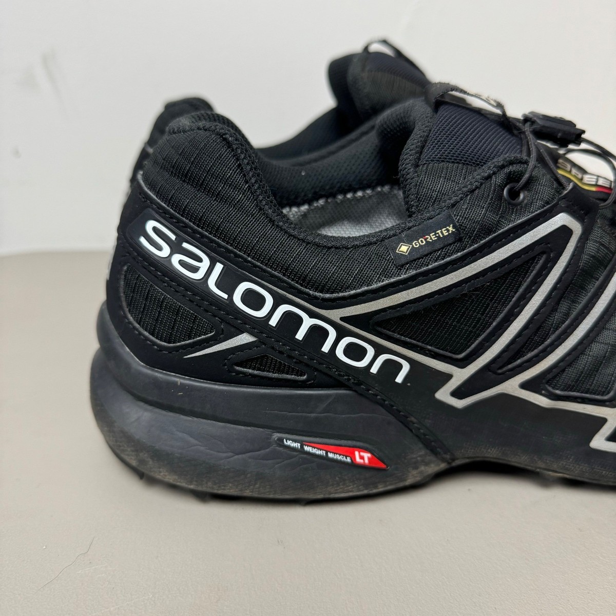 Salomon Speed Cross 4 Shoes Men 11.5 Black Goretex Trail  display picture 1